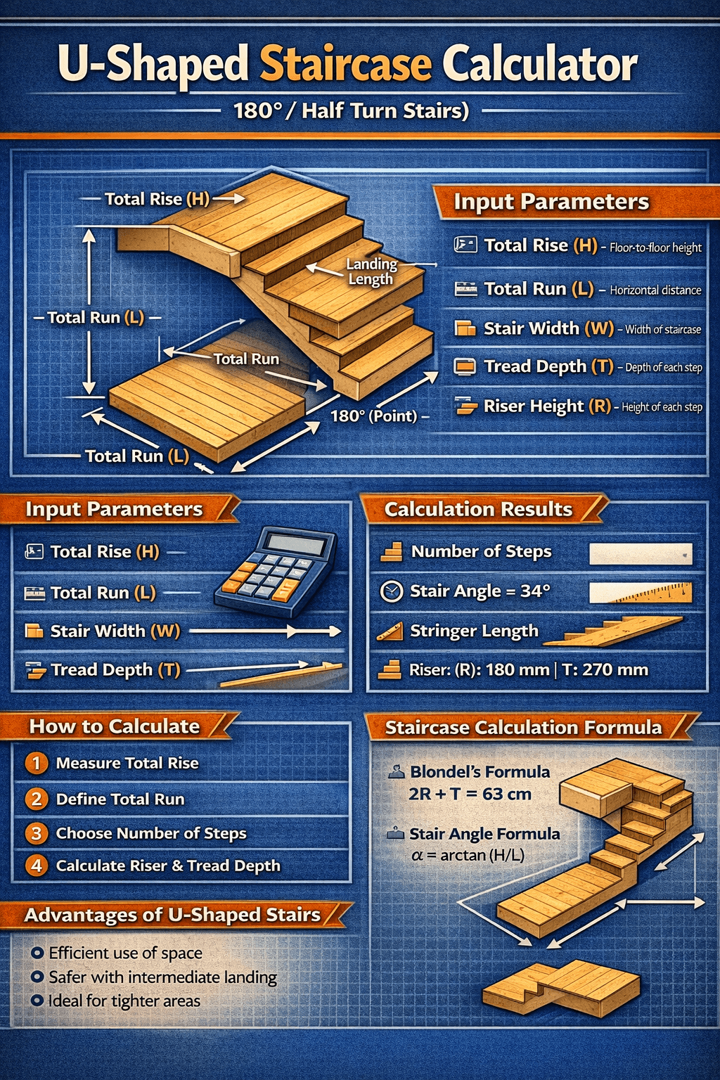 Stair Calculator With Landing